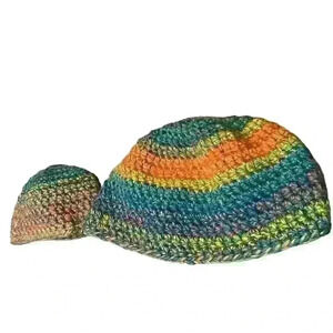 Mommy and Me Hat Set Multi Color Hand Crochet Knit Mother & Daughter